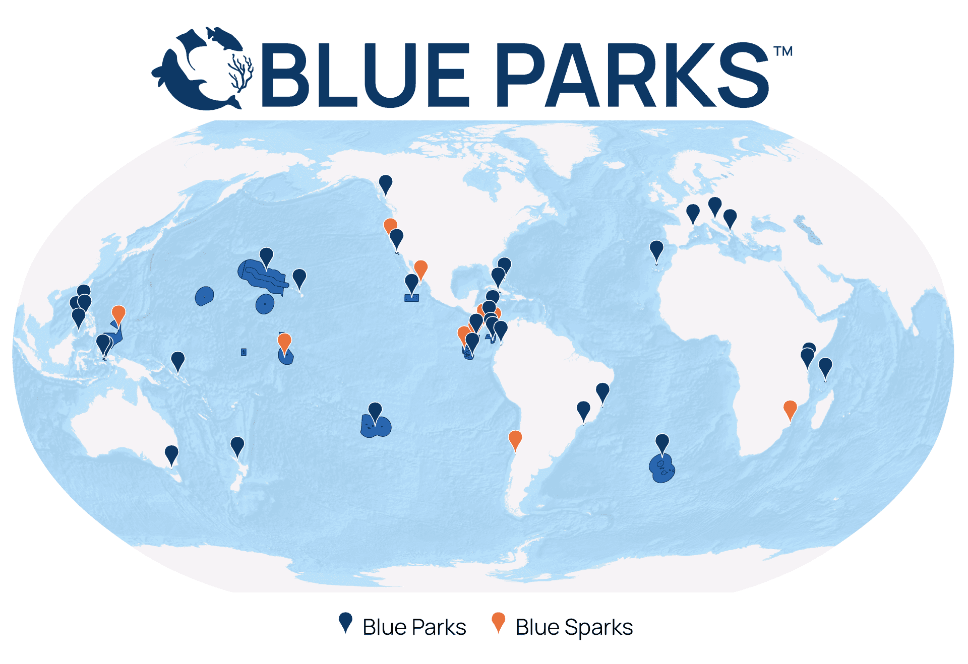 Blue Parks map